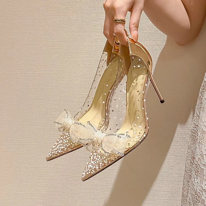 New Luxury Pointed Crystal Fairy Ladies Wind Sandals Rhinestone Butterfly-knot Transparent High Heel Women Fashion Dress Shoes
New Luxury Pointed Crystal Fairy Ladies Wind Sandals Rhinestone Butterfly-knot Transparent High Heel Women Fashion Dress Shoes