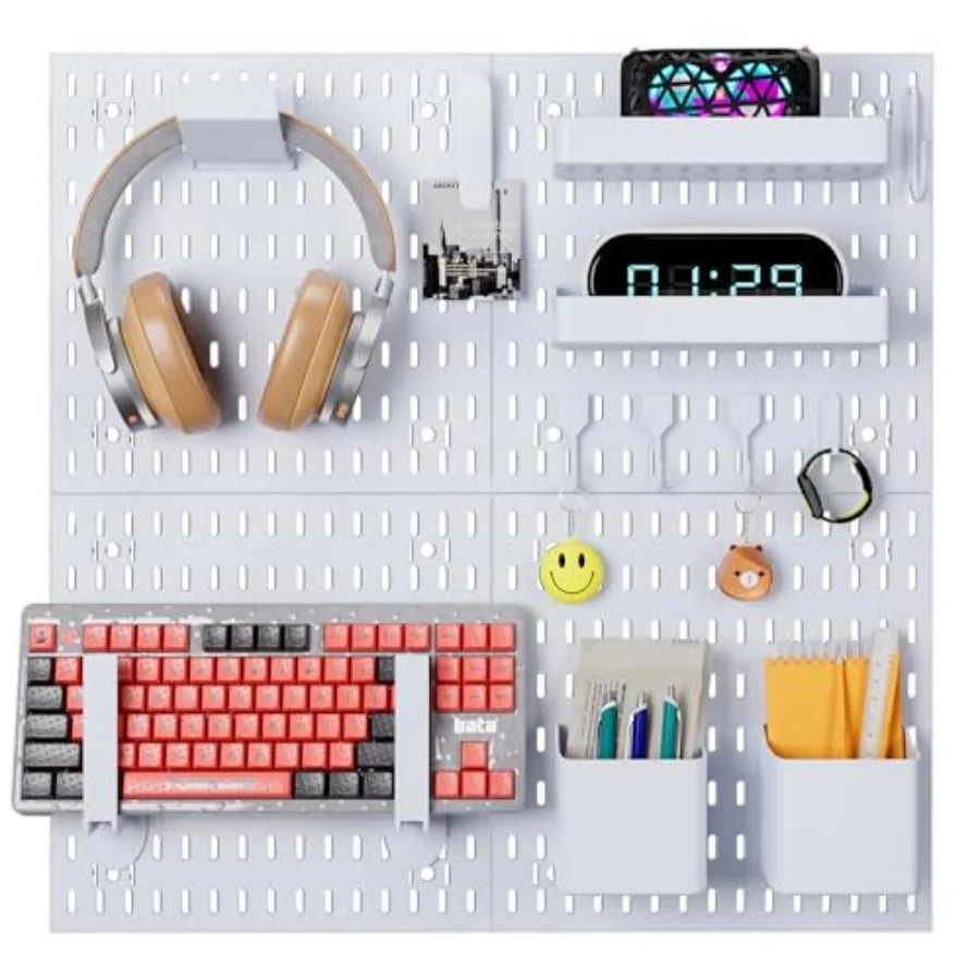 Peg Board 4 Pack PP Plastic Pegboard Panels White Pegboards Wall Organizer Heavy Duty Peg Board for Walls Home Garage Tool Stor
Peg Board 4 Pack PP Plastic Pegboard Panels White Pegboards Wall Organizer Heavy Duty Peg Board for Walls Home Garage Tool Stor