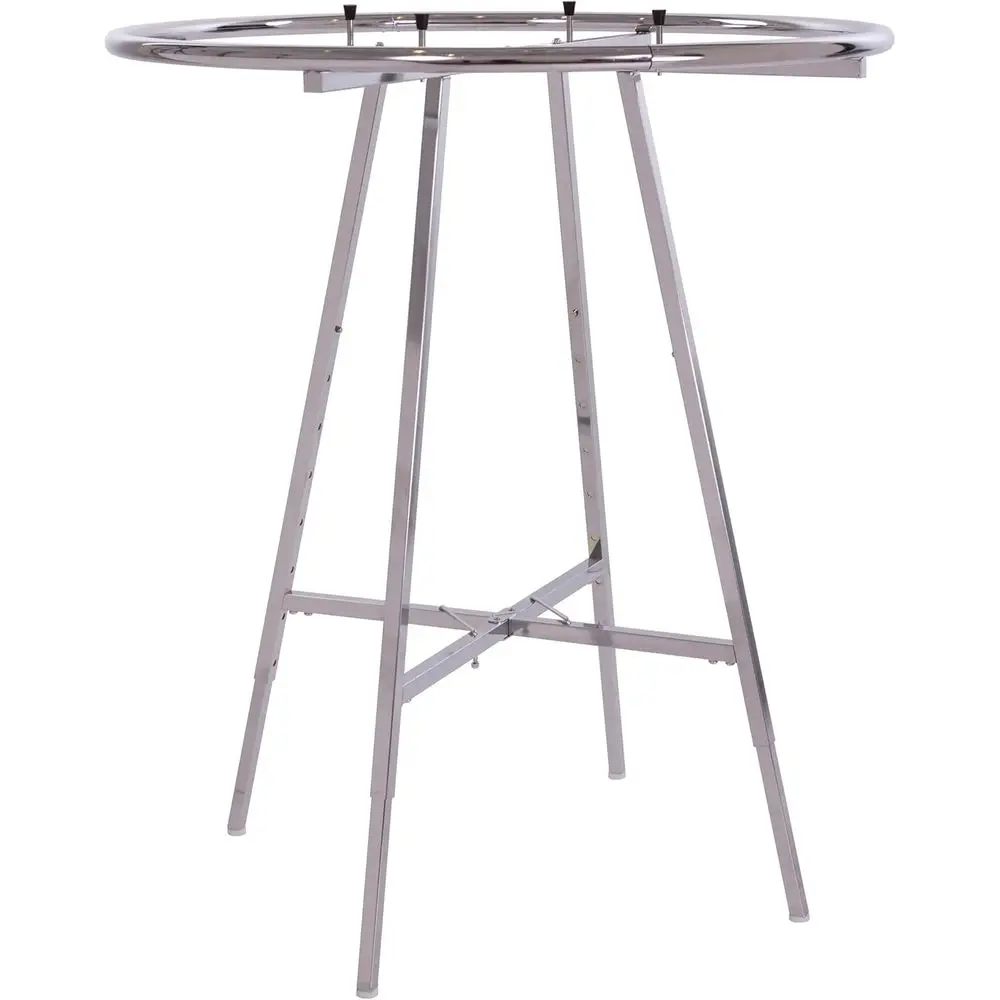 42-Inch olding Round Garment Rack, Adjustable 46–66″ Height Retail Display, Chrome inish
42-Inch olding Round Garment Rack, Adjustable 46–66″ Height Retail Display, Chrome inish