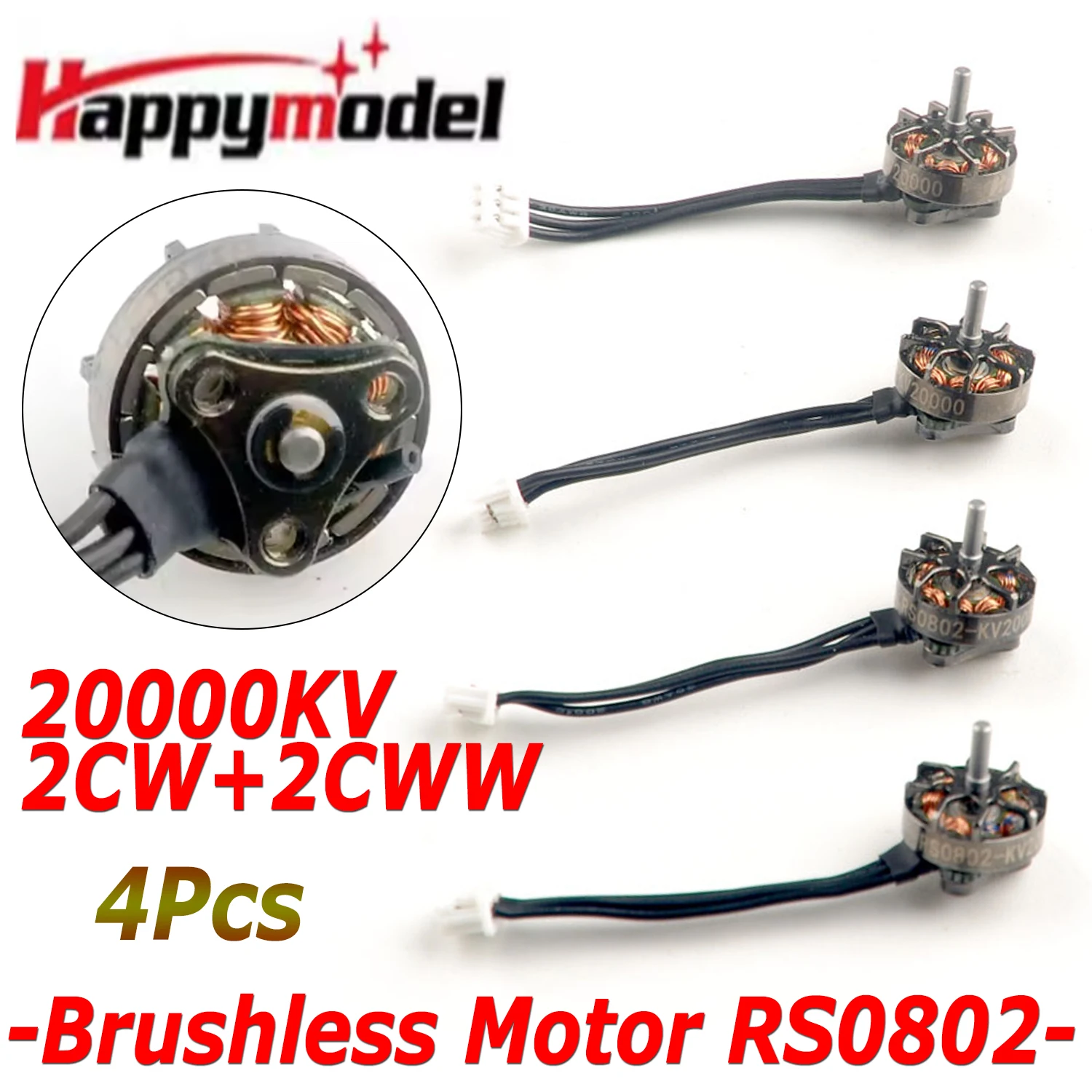 4Pcs HappyModel RS0802 1S Waterproof Brushless Motor 20000KV 2CW+2CCW for RC FPV Freestyle Racing Tinywhoop Mobula7 Drone Parts
4Pcs HappyModel RS0802 1S Waterproof Brushless Motor 20000KV 2CW+2CCW for RC FPV Freestyle Racing Tinywhoop Mobula7 Drone Parts