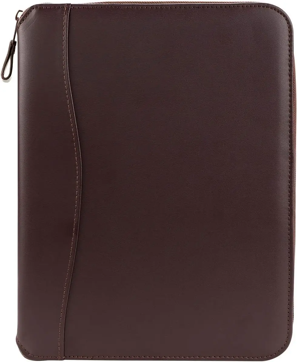 Classic Ring Binder for Planners with Zipper Closure, Simulated Leather Vinyl, Burgundy, 8.3x10.5 Inches
Classic Ring Binder for Planners with Zipper Closure, Simulated Leather Vinyl, Burgundy, 8.3x10.5 Inches