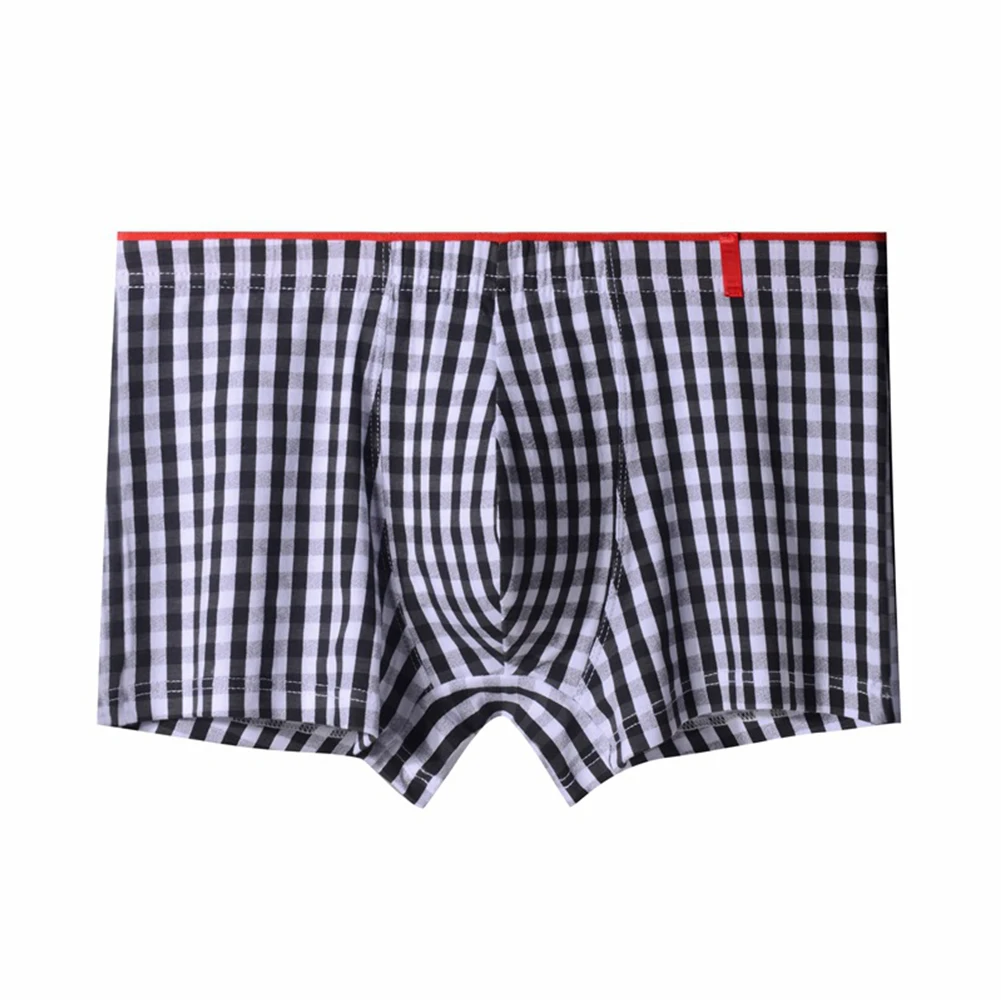 Grid Pattern Comfy Briefs for Men Breathable Cotton Home Shorts Underwear with Middle Waist and Soft Pouch
Grid Pattern Comfy Briefs for Men Breathable Cotton Home Shorts Underwear with Middle Waist and Soft Pouch