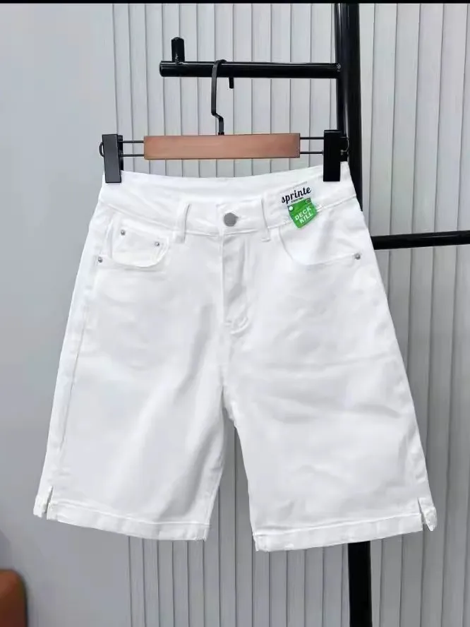 Прямые джинсы с высокой талией, большие размеры, женские летние утягивающие брюки с разрезом, удобные брюки на пять дюймов
Прямые джинсы с высокой талией, большие размеры, женские летние утягивающие брюки с разрезом, удобные брюки на пять дюймов