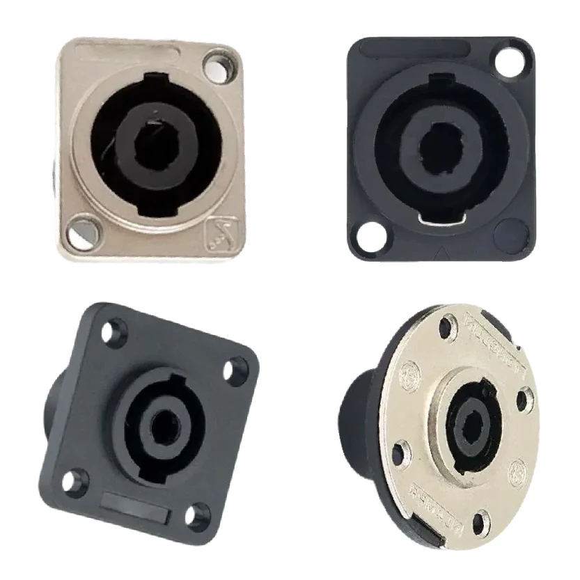 4Pole Speakon Female Panel Mount Connector 4Pin Speaker Socket with Locking Ring Square Round Base
4Pole Speakon Female Panel Mount Connector 4Pin Speaker Socket with Locking Ring Square Round Base