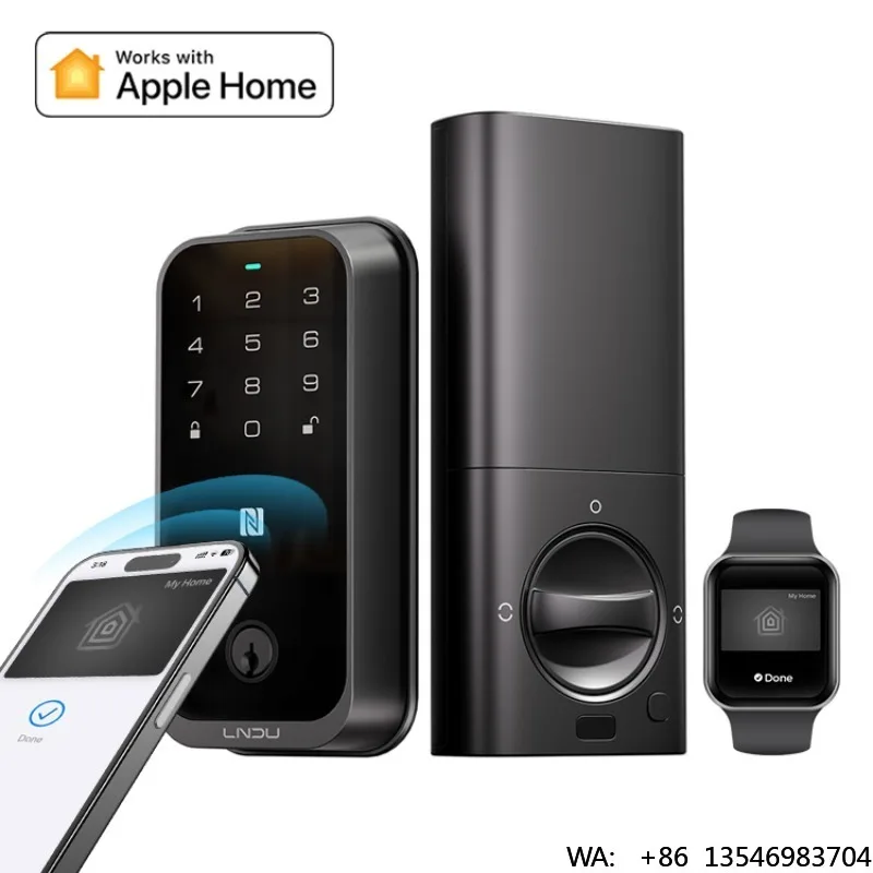 LNDU HK01W HomeKit NFC Digital Smart Wifi Door Lock IC Card Password Fingerprint Biometric Deadbolt Lock for Main Door
LNDU HK01W HomeKit NFC Digital Smart Wifi Door Lock IC Card Password Fingerprint Biometric Deadbolt Lock for Main Door
