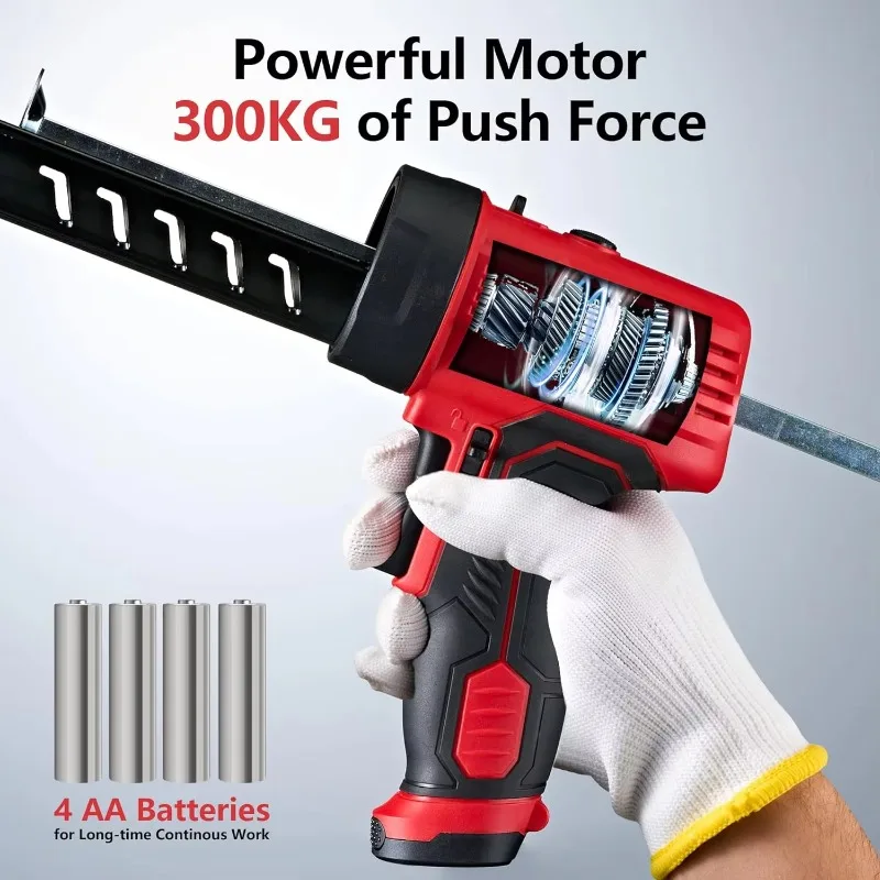 Li Ion Cordless Electric Caulking Gun with LED High Torque for Silicone Glass Sealant Hard Adhesives
Li Ion Cordless Electric Caulking Gun with LED High Torque for Silicone Glass Sealant Hard Adhesives
