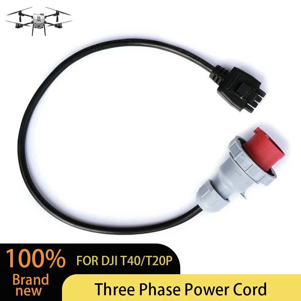 T40 T20P Three Phase Power Cord for DJI Agras 380V Charger Input Cable Agricultural Plant Protection Drone Genuine Replacement
T40 T20P Three Phase Power Cord for DJI Agras 380V Charger Input Cable Agricultural Plant Protection Drone Genuine Replacement