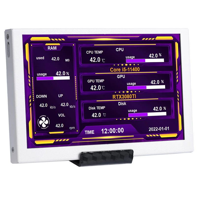 5-дюймовый IPS дополнительный экран Мини-компьютер USB-дисплей Свободно AIDA64 ПК Процессор GPU RAM Монитор жесткого диска Поддержка динамической тематики
5-дюймовый IPS дополнительный экран Мини-компьютер USB-дисплей Свободно AIDA64 ПК Процессор GPU RAM Монитор жесткого диска Поддержка динамической тематики