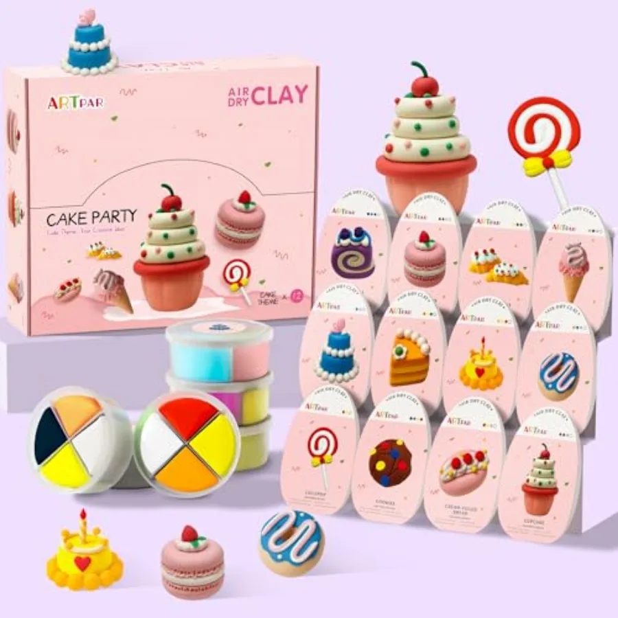 Air Dry Clay for,Modeling Clay Kit, Model Magic Sculpting Set, Ultra Light and Soft, Safe Non-Sticky 12 Box DIY Art and Crafts
Air Dry Clay for,Modeling Clay Kit, Model Magic Sculpting Set, Ultra Light and Soft, Safe Non-Sticky 12 Box DIY Art and Crafts