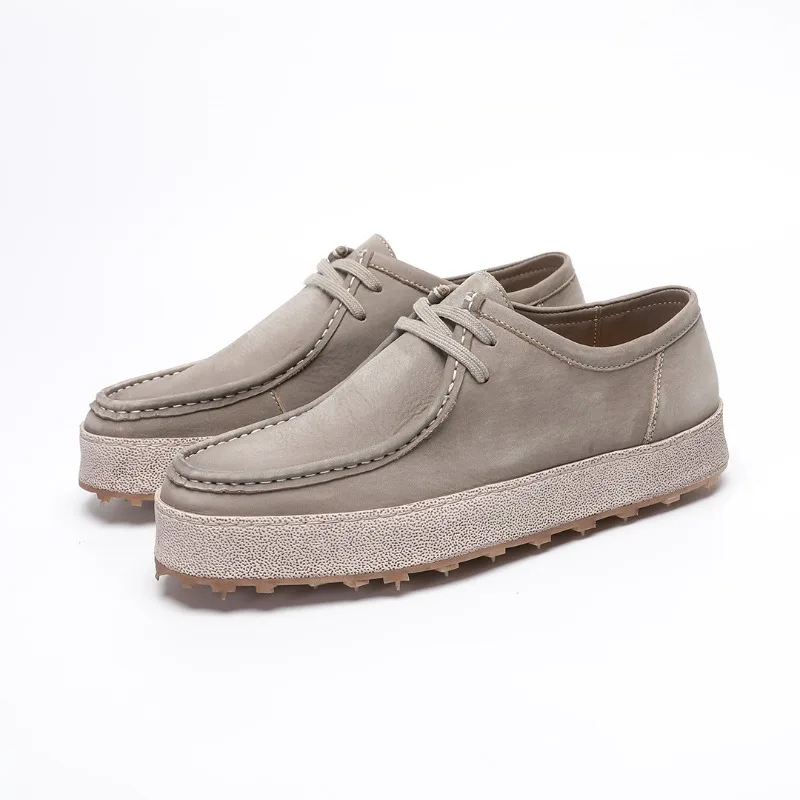 New Loafers Simple Style Foot Cover Men's One-pedal Casual Retro Beanie Shoes Washed Cowhide Light Men's Lace-up
New Loafers Simple Style Foot Cover Men's One-pedal Casual Retro Beanie Shoes Washed Cowhide Light Men's Lace-up