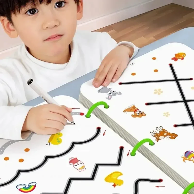 Magic Montessori Drawing Magical Tracing Workbook Reusable Practice Copybook Control Training Book Children Education Stationery
Magic Montessori Drawing Magical Tracing Workbook Reusable Practice Copybook Control Training Book Children Education Stationery