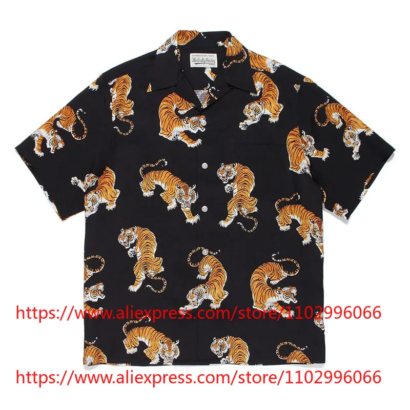2026SS WACKO Men's Shirts MARIA Classic Tiger Graphic Shirt Short Sleeve Button Up Casual Hawaiian Shirt Top
2026SS WACKO Men's Shirts MARIA Classic Tiger Graphic Shirt Short Sleeve Button Up Casual Hawaiian Shirt Top