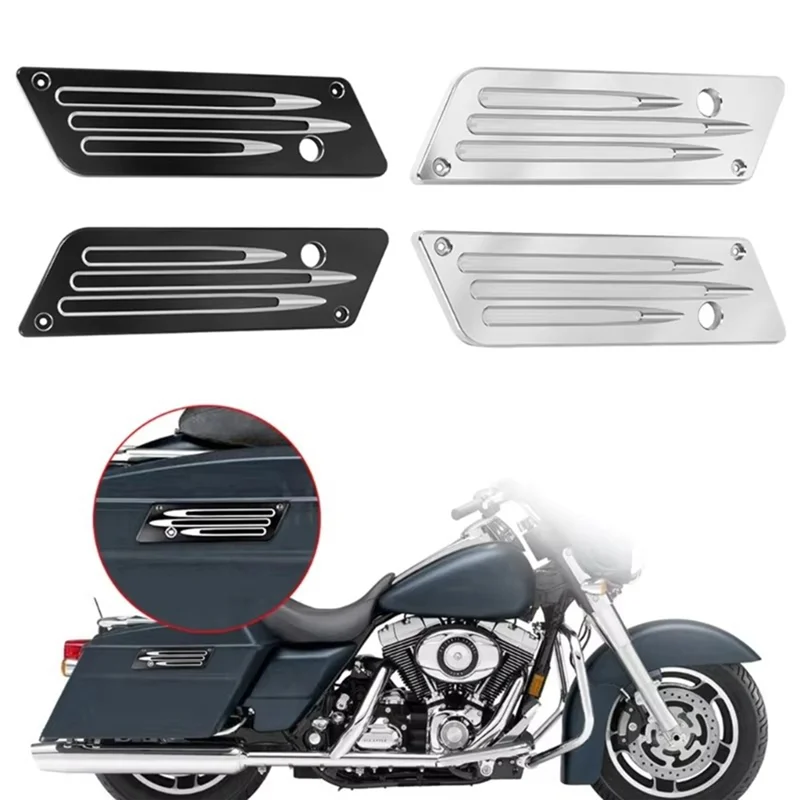Classic-Motorcycle Saddle Bag Buckle Cover Professional Saddlebag Covers For Street Road Glide 1993-2013
Classic-Motorcycle Saddle Bag Buckle Cover Professional Saddlebag Covers For Street Road Glide 1993-2013