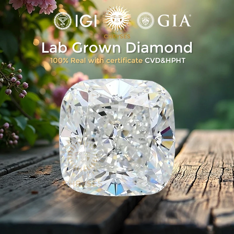 Cushion Cut Lab Grown Diamond D-E VVS Synthetic Diamond HPHT CVD Diamond With IGI GIA Certificate Loose Diamond
Cushion Cut Lab Grown Diamond D-E VVS Synthetic Diamond HPHT CVD Diamond With IGI GIA Certificate Loose Diamond