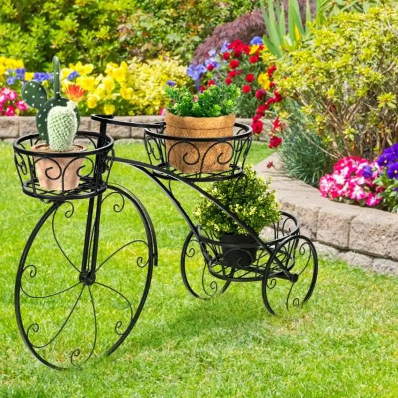 Tricycle Plant Stand Flower Pot Cart Holder in Parisian Style
Tricycle Plant Stand Flower Pot Cart Holder in Parisian Style