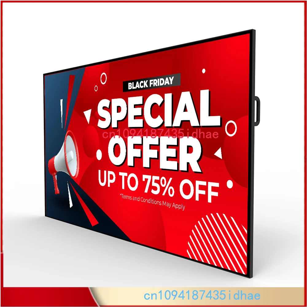 32 To 98 Inch 24/7 Smart Interactive Screen Indoor Menu Board LCD Digital Signage And Displays Wall Mounted Digital Signage