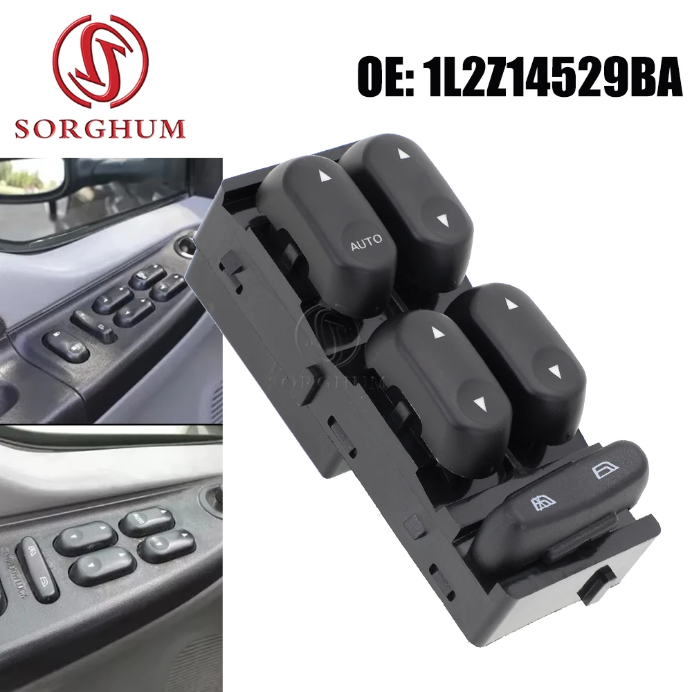 SORGHUM Electric Power Window Control Switch Button For Ford F250 F350 F450 F550 Super Duty Crew Cab Excursion Explorer 2002-05
SORGHUM Electric Power Window Control Switch Button For Ford F250 F350 F450 F550 Super Duty Crew Cab Excursion Explorer 2002-05
