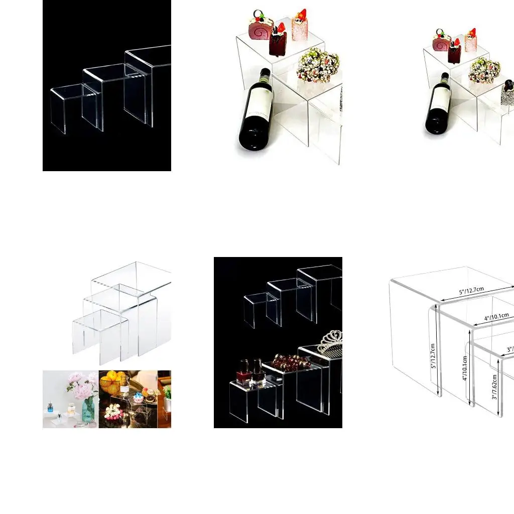 3 шт., прозрачная акриловая подставка для продукта, витрина для ювелирных изделий, полка, витрина, приспособления для фигурок
3 шт., прозрачная акриловая подставка для продукта, витрина для ювелирных изделий, полка, витрина, приспособления для фигурок