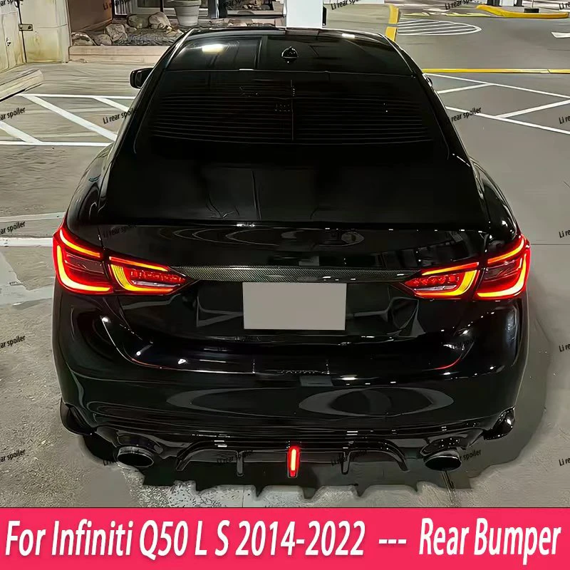 For Infiniti Q50 2014-2017 2018-2022 Car Rear Bumper Diffuser Spoiler Rear Lip Protecition Cover Body Kit Modification Exterior
For Infiniti Q50 2014-2017 2018-2022 Car Rear Bumper Diffuser Spoiler Rear Lip Protecition Cover Body Kit Modification Exterior