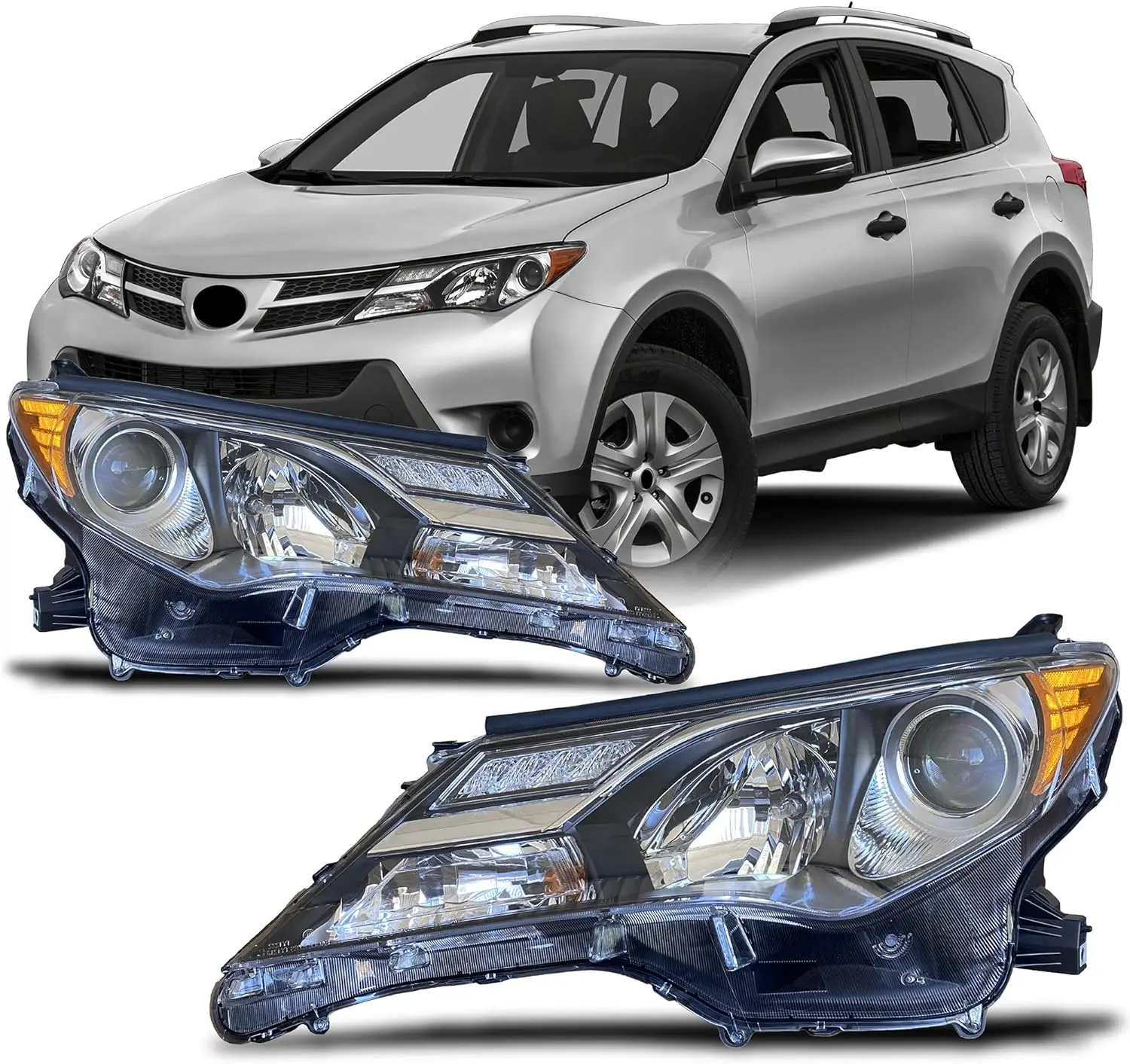 Sulinso 2 шт. фара в сборе, совместимая с Toyota Rav4 2013 2014 2015, замена корпуса линзы фары 811100 R042
Sulinso 2 шт. фара в сборе, совместимая с Toyota Rav4 2013 2014 2015, замена корпуса линзы фары 811100 R042
