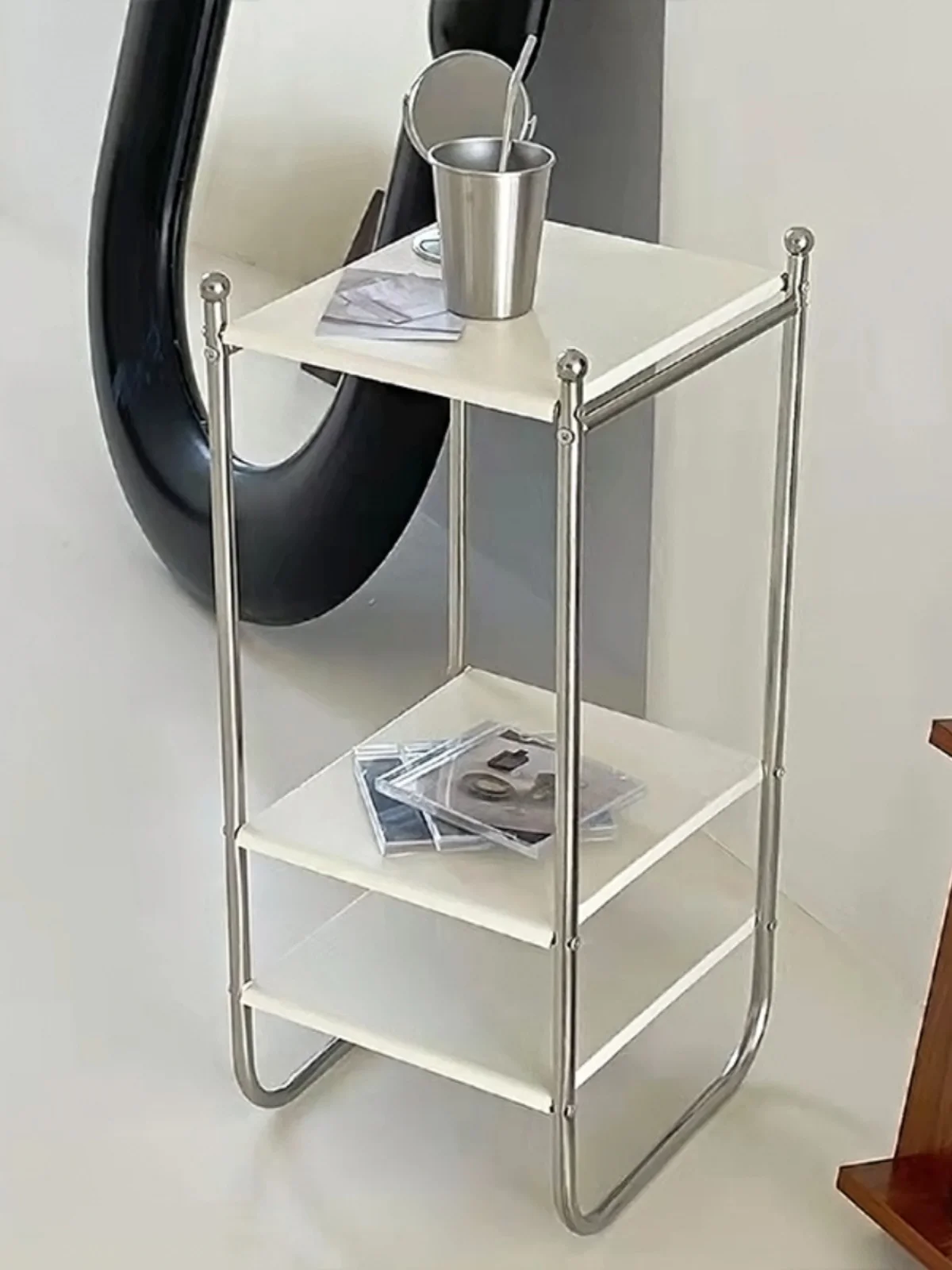 Nordic Sle Stainl Steel Storage Ra Decorative Living Room lway Metal Bauhaus Retro Design Home Organization elf
Nordic Sle Stainl Steel Storage Ra Decorative Living Room lway Metal Bauhaus Retro Design Home Organization elf
