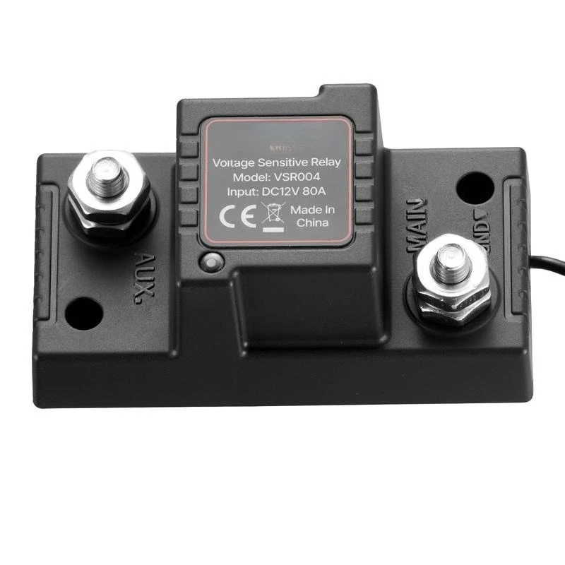 Dual Battery Isolator Kit, 12V 80 Amp 2 ft 6 AWG, Manual / Automatic VSR Voltage Sensitive Relay with Voltmeter, LCD Screen, Smart Battery Isolator, Compatible with Lead-Acid Batteries, for UTV
Dual Battery Isolator Kit, 12V 80 Amp 2 ft 6 AWG, Manual / Automatic VSR Voltage Sensitive Relay with Voltmeter, LCD Screen, Smart Battery Isolator, Compatible with Lead-Acid Batteries, for UTV