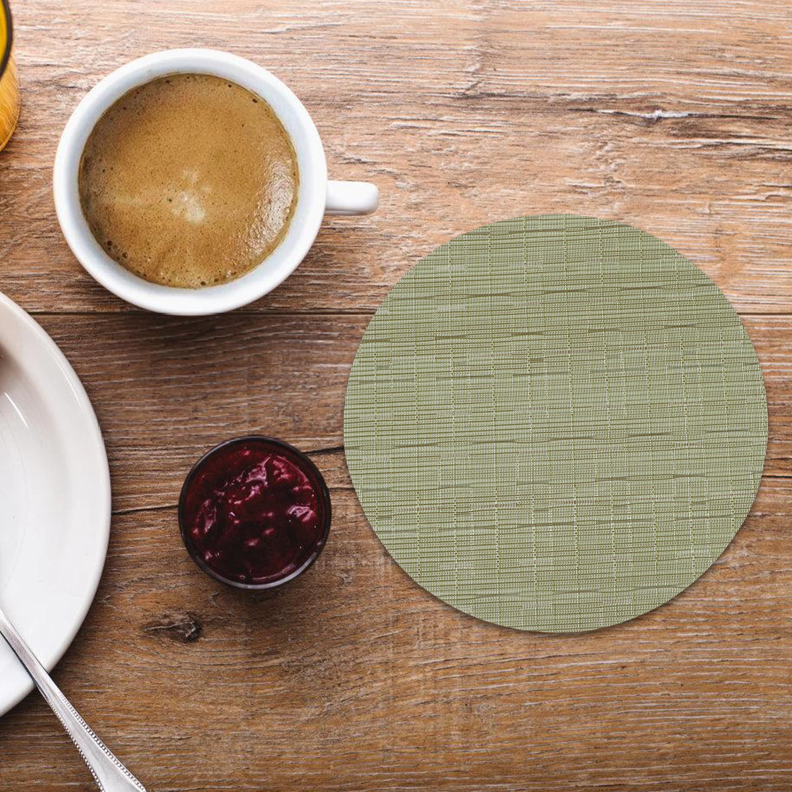 8pcs Bamboo Pattern Placemats Round PVC Heat Insulated Coasters Table Mats Non Slip Dining Plate Mats Home Decor Protective Pad
8pcs Bamboo Pattern Placemats Round PVC Heat Insulated Coasters Table Mats Non Slip Dining Plate Mats Home Decor Protective Pad