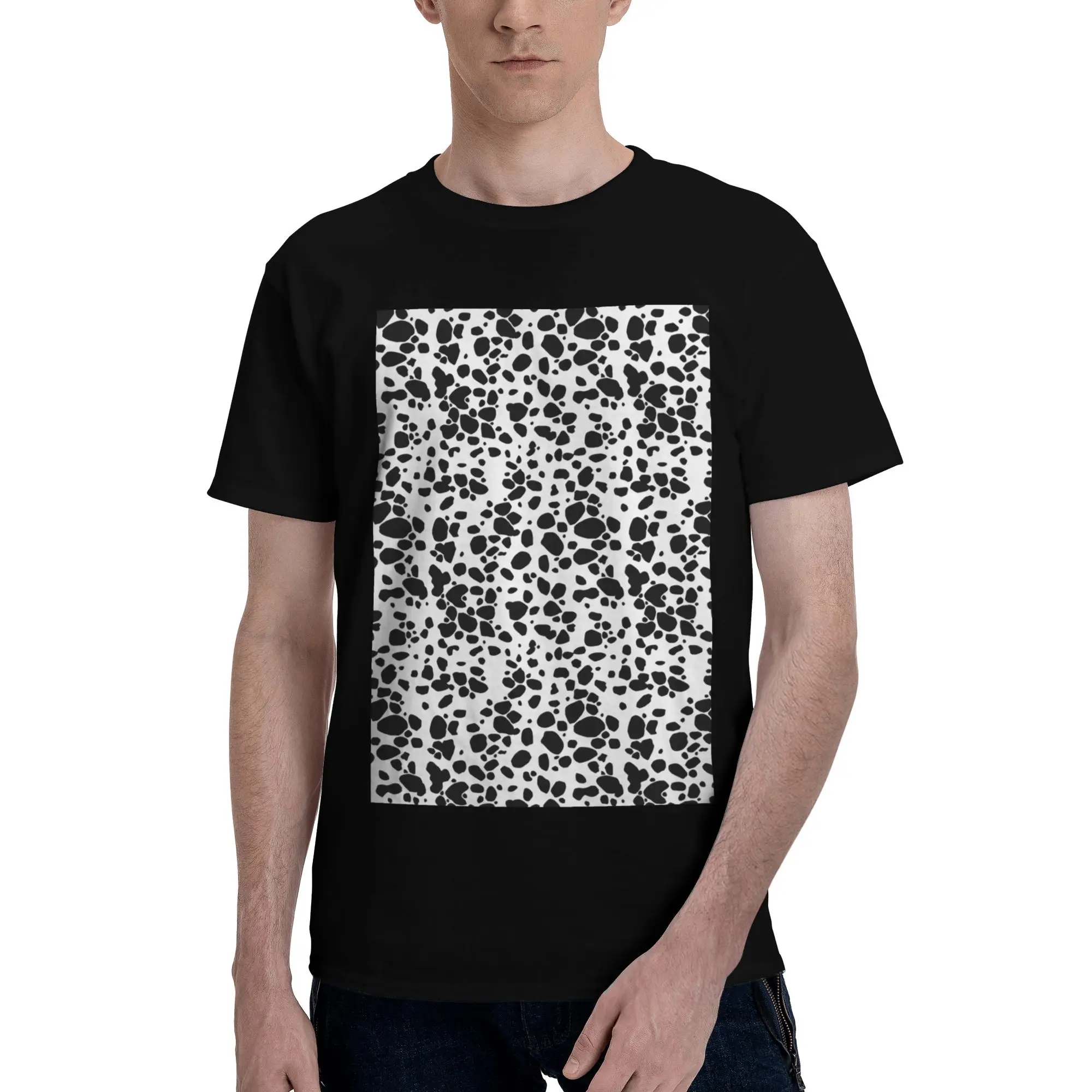 Dalmatian Dog Texture Men T-Shirt Oversized T Shirts Men's Crew Neck Cotton Tees Short Summer Male
Dalmatian Dog Texture Men T-Shirt Oversized T Shirts Men's Crew Neck Cotton Tees Short Summer Male