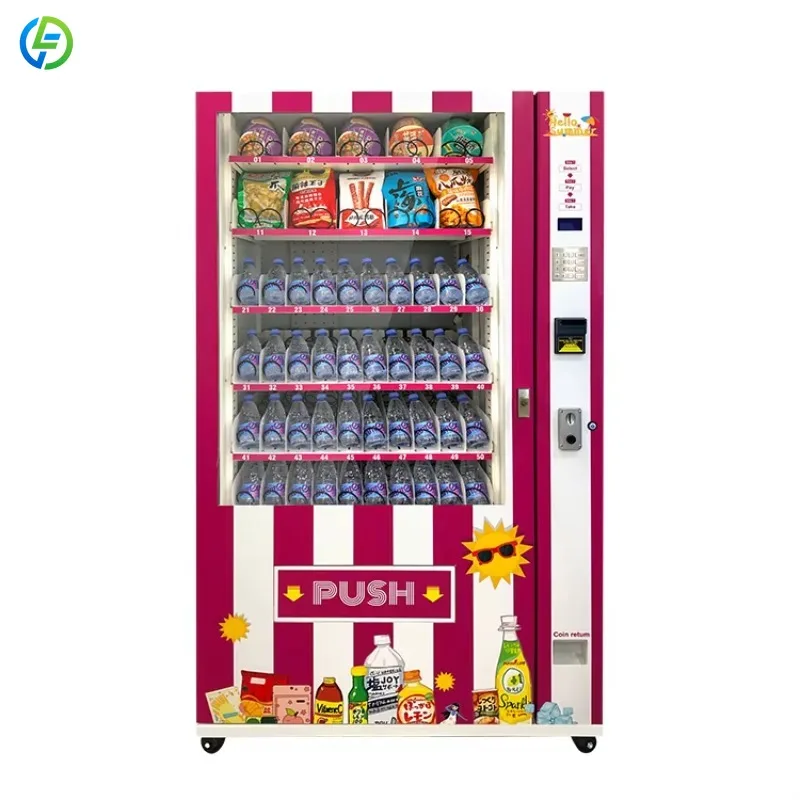 Touch Automatic Drinks and Snacks Combo Vending Machine with Cashless Payment SDK Function Customized
Touch Automatic Drinks and Snacks Combo Vending Machine with Cashless Payment SDK Function Customized