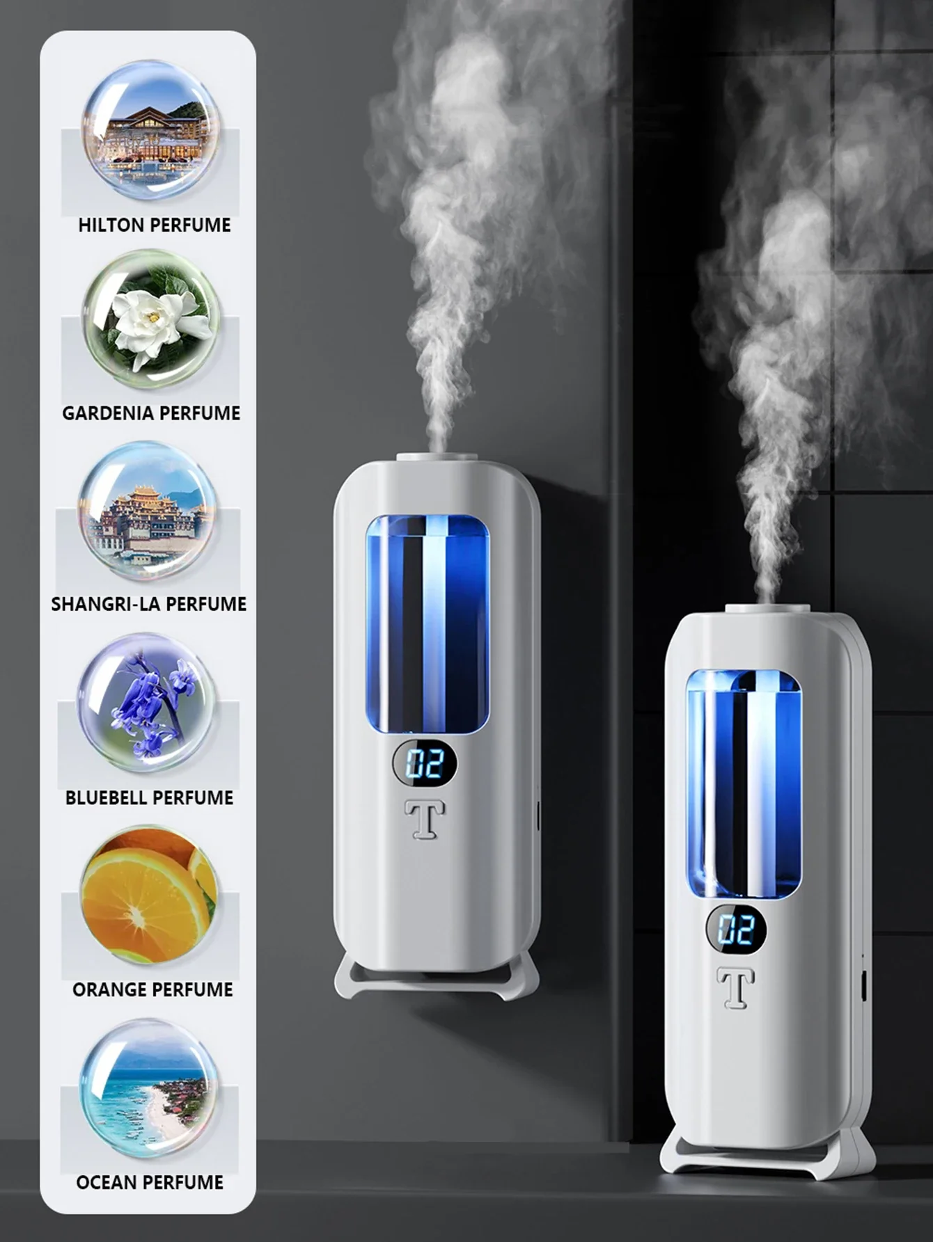 Automatic Aromatherapy Machine And Air Humidifier With Digital Display And Colored Lights -Machine Office Home, And Bathroom
Automatic Aromatherapy Machine And Air Humidifier With Digital Display And Colored Lights -Machine Office Home, And Bathroom