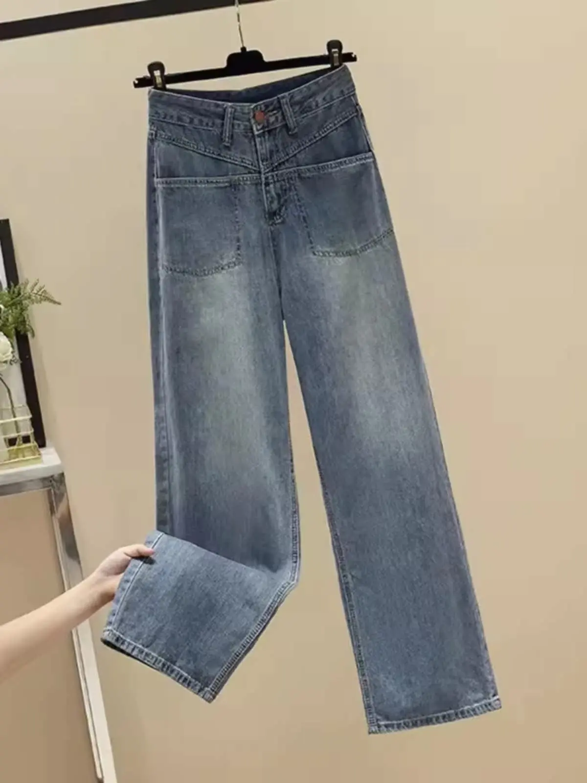 plus Size Women's Straight Leg Wide Leg Jeans Spring Autumn New Style European Retro Versatile Slimming Drapey Floor-Length P...
plus Size Women's Straight Leg Wide Leg Jeans Spring Autumn New Style European Retro Versatile Slimming Drapey Floor-Length P...
