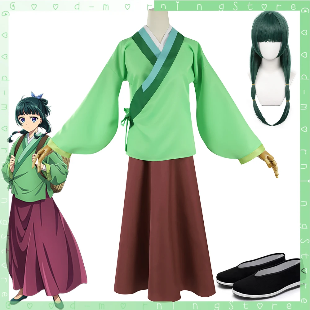 Anime maomao Cosplay Costume Wig Shoes Complete set The Apothecary Diaries Dress Kusuriya No Hitorigoto Halloween Role play
Anime maomao Cosplay Costume Wig Shoes Complete set The Apothecary Diaries Dress Kusuriya No Hitorigoto Halloween Role play