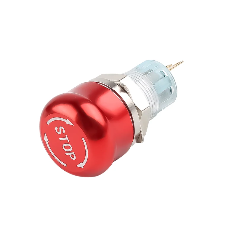 16MM/19MM/22MM Metal Stainless Steel Emergency Stop Switch Mushroom Head Self-Locking 3-pin/6-pin 1NO1NC 2NO2NC Stop Button
16MM/19MM/22MM Metal Stainless Steel Emergency Stop Switch Mushroom Head Self-Locking 3-pin/6-pin 1NO1NC 2NO2NC Stop Button