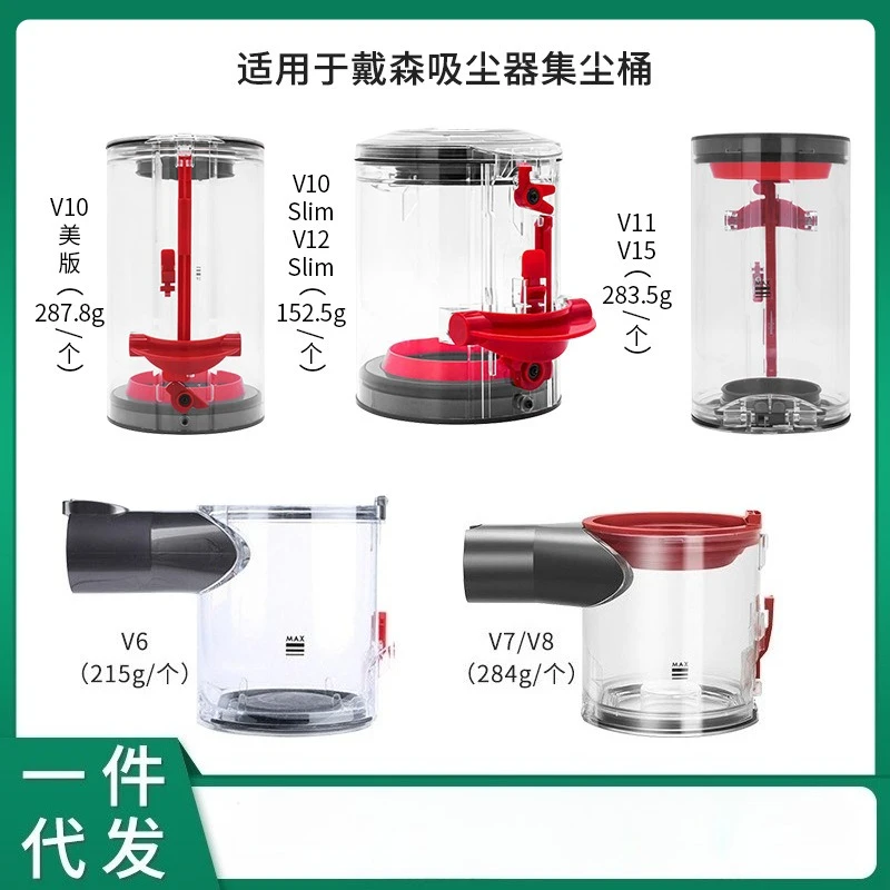 Applicable to Dyson vacuum cleaner V7V8 dust bucket V10V11V12V15 garbage box slim accessories dust bucket
Applicable to Dyson vacuum cleaner V7V8 dust bucket V10V11V12V15 garbage box slim accessories dust bucket