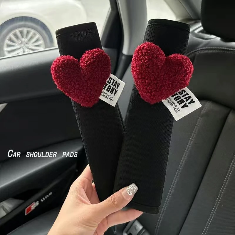 Car Seat Belt Shoulder Protector Protective Cover with Heart-Shaped Decor Universal All-Season Safety Belt Accessory
Car Seat Belt Shoulder Protector Protective Cover with Heart-Shaped Decor Universal All-Season Safety Belt Accessory