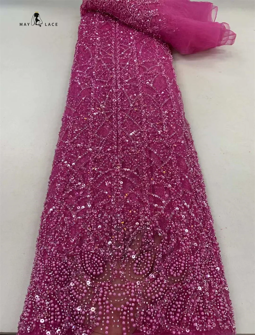 African Beads Lace Fabric 2024 Sequins Beaded Embroidery Nigerian Bridal High Quality French Tulle Lace Fabric For Wedding Party
African Beads Lace Fabric 2024 Sequins Beaded Embroidery Nigerian Bridal High Quality French Tulle Lace Fabric For Wedding Party