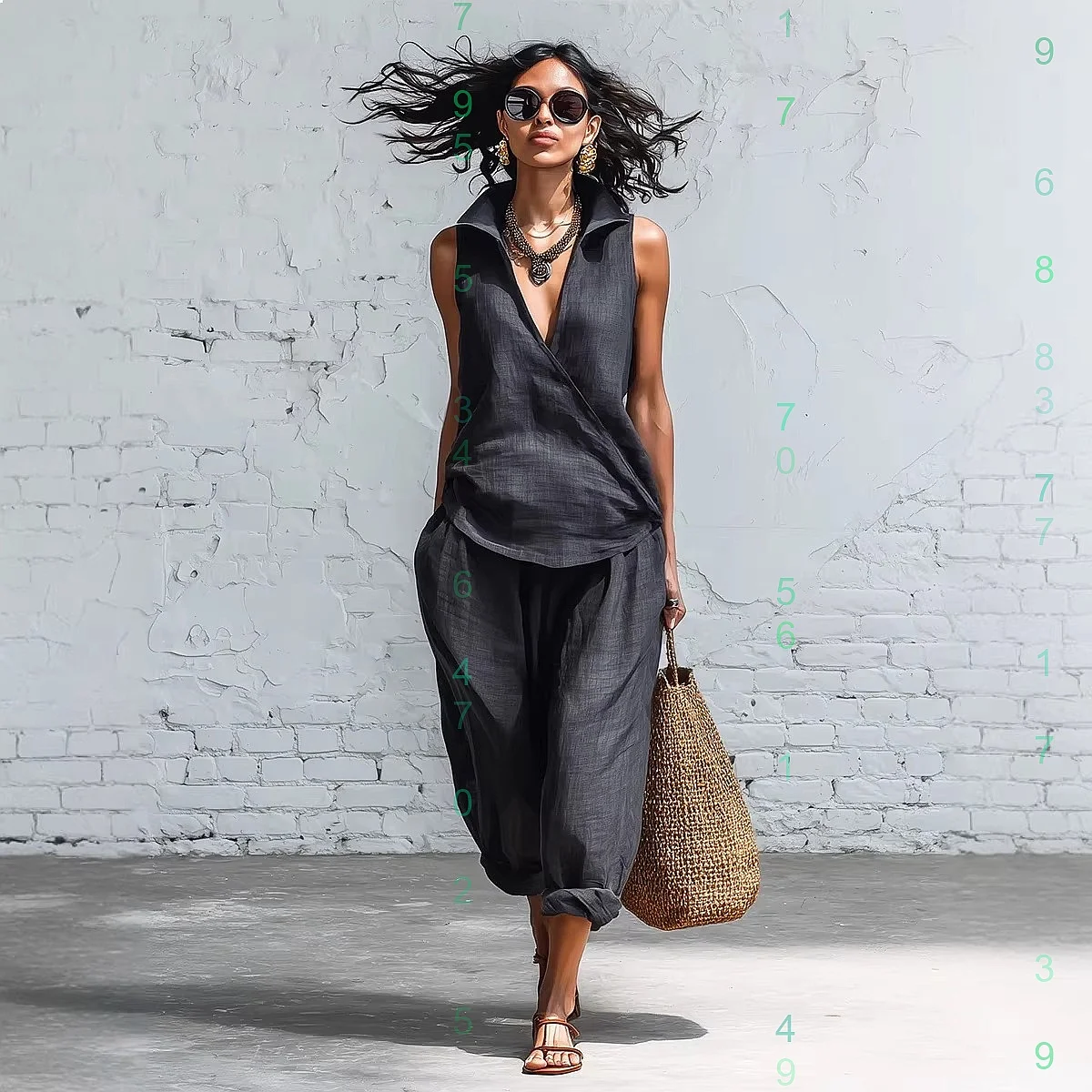 Casual Blouse and Wide Leg Pants Matching Set for Women Spring Summer Tops Trousers
Casual Blouse and Wide Leg Pants Matching Set for Women Spring Summer Tops Trousers