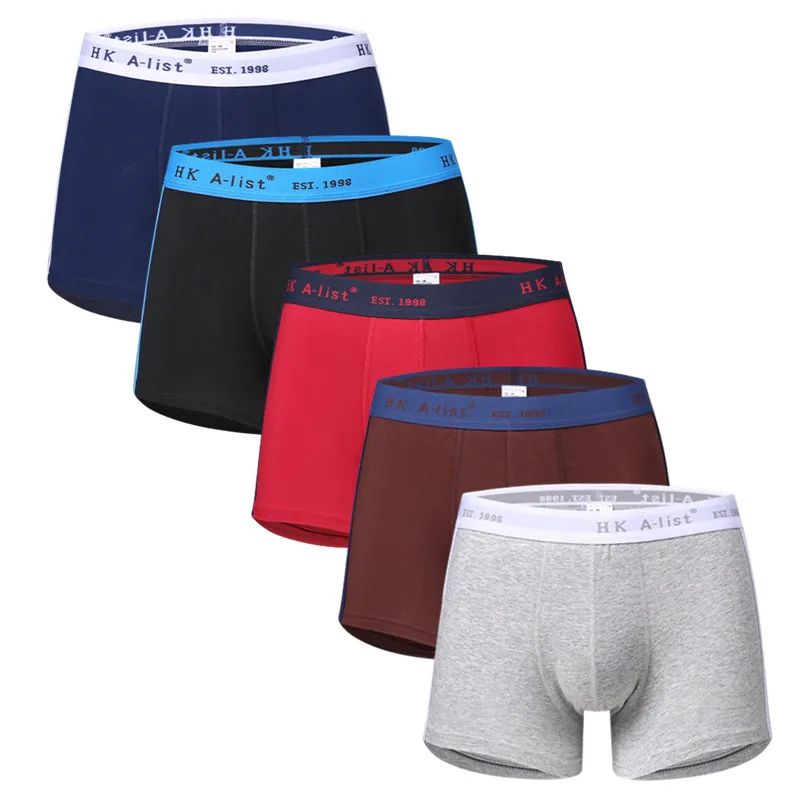5 Pack/Lot Men Cotton Underwear Personality Boy Shorts Solid Undies Boxers Briefs Panties Multicolor Big Size Underpant
5 Pack/Lot Men Cotton Underwear Personality Boy Shorts Solid Undies Boxers Briefs Panties Multicolor Big Size Underpant