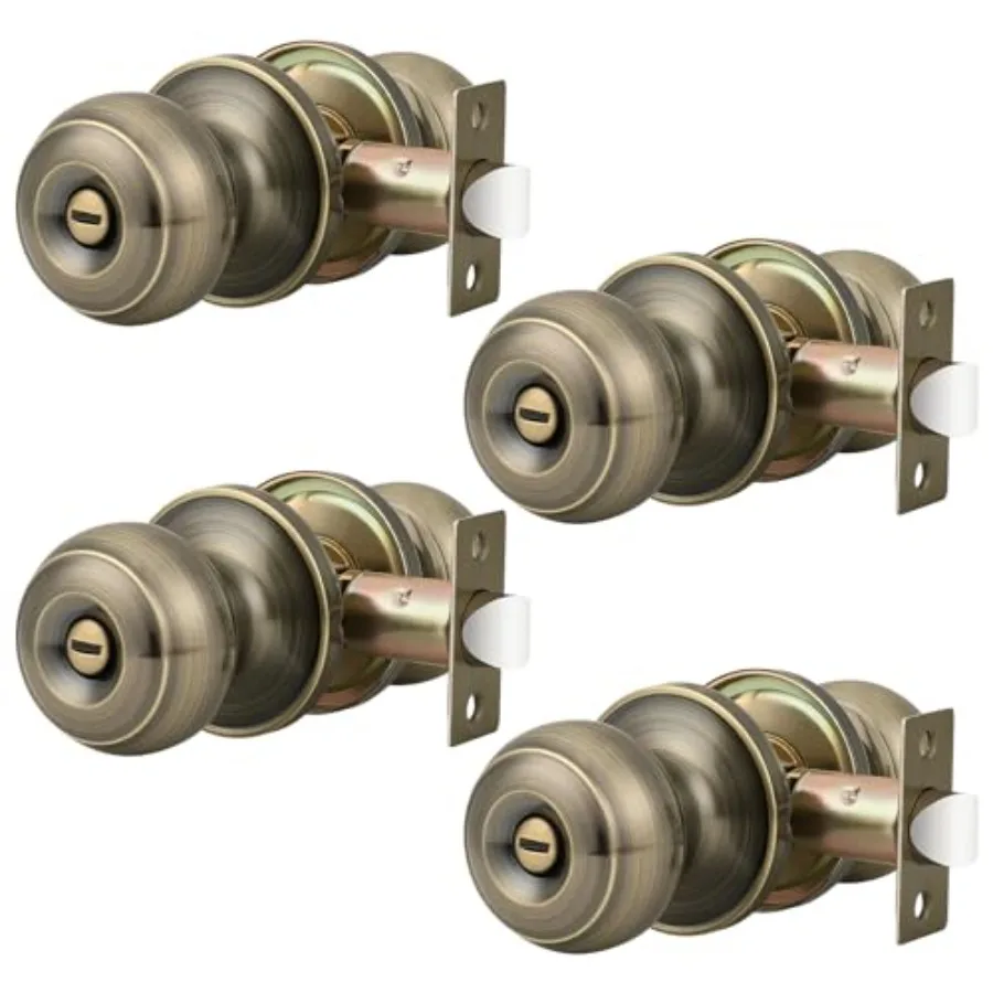 4 Pack Door Knobs Lockable Privacy Door Lock Interior Bedroom Bathroom Door Handle Round Keyless Door Knob Set
4 Pack Door Knobs Lockable Privacy Door Lock Interior Bedroom Bathroom Door Handle Round Keyless Door Knob Set