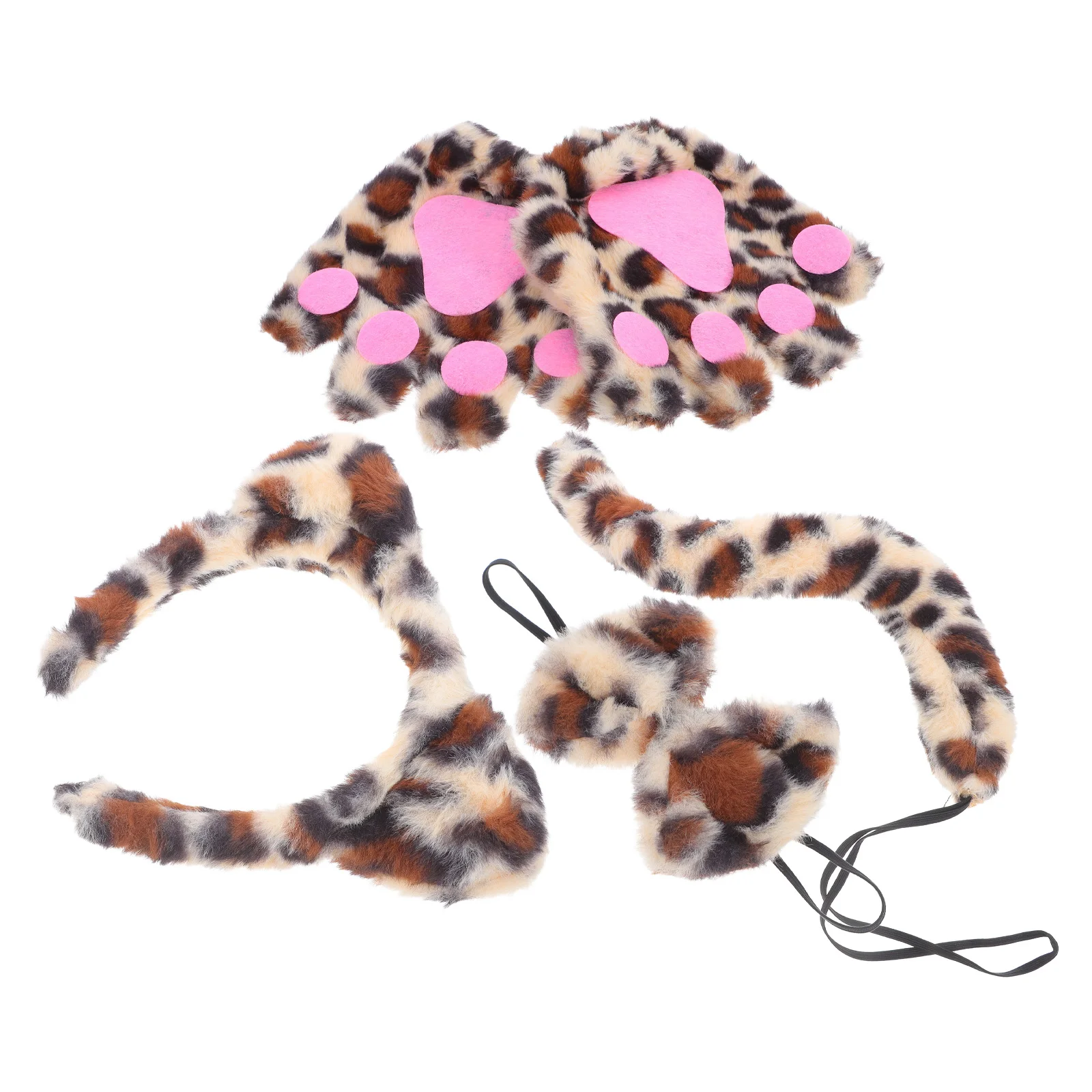 Leopard Print Animal Headdress Ears Headband Cheetah Costume Bow Gloves Kit Halloween Party Stage Performance Kids Comfort
Leopard Print Animal Headdress Ears Headband Cheetah Costume Bow Gloves Kit Halloween Party Stage Performance Kids Comfort