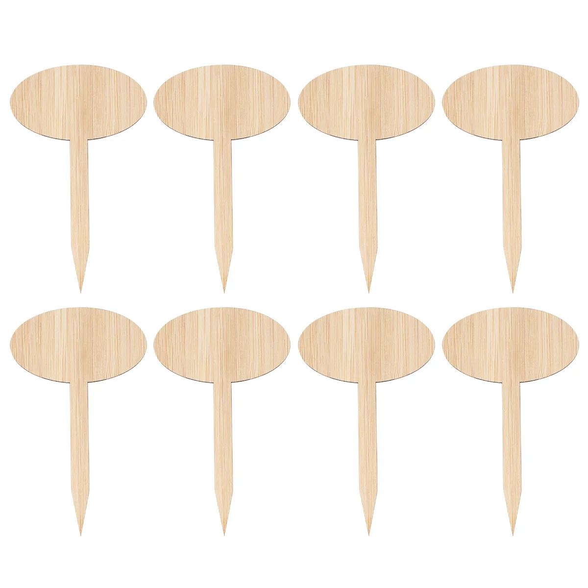 20 Pcs Bamboo Plant Tags Garden Labels Suitable Seedlings Marking T Type Oval Tip Style Home Gardening
20 Pcs Bamboo Plant Tags Garden Labels Suitable Seedlings Marking T Type Oval Tip Style Home Gardening