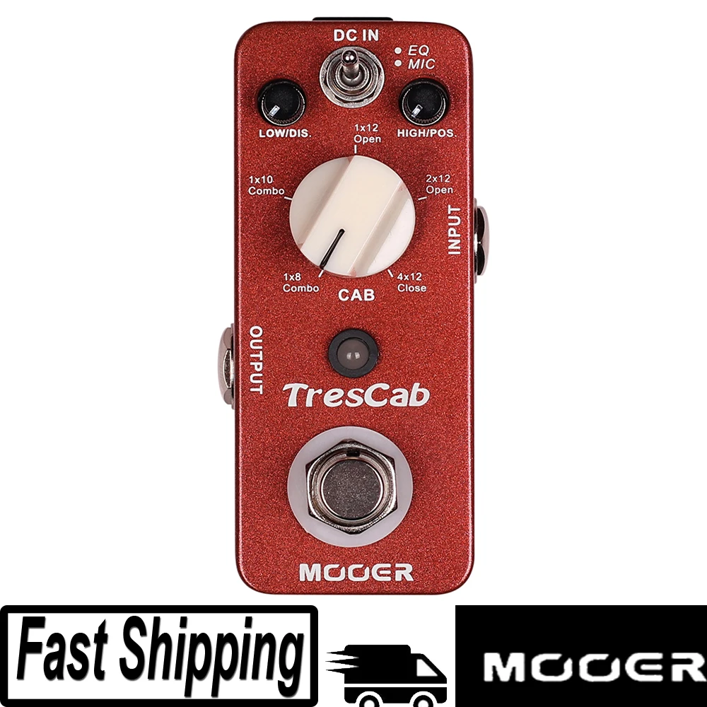 MOOER TresCab Digital Cabinet Simulation Guitar Effect Pedal rue Bypass Full Metal Shell Pedal for Electric Guitar Parts
MOOER TresCab Digital Cabinet Simulation Guitar Effect Pedal rue Bypass Full Metal Shell Pedal for Electric Guitar Parts