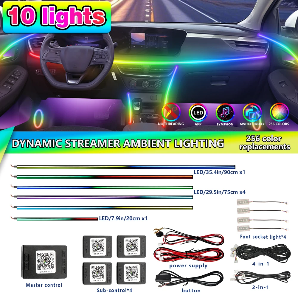 FILIPLI Cyberpunk автомобильное окружающее освещение Multi RGB с голосовым управлением автомобильное акриловое освещение настроения полоса легко установить
FILIPLI Cyberpunk автомобильное окружающее освещение Multi RGB с голосовым управлением автомобильное акриловое освещение настроения полоса легко установить
