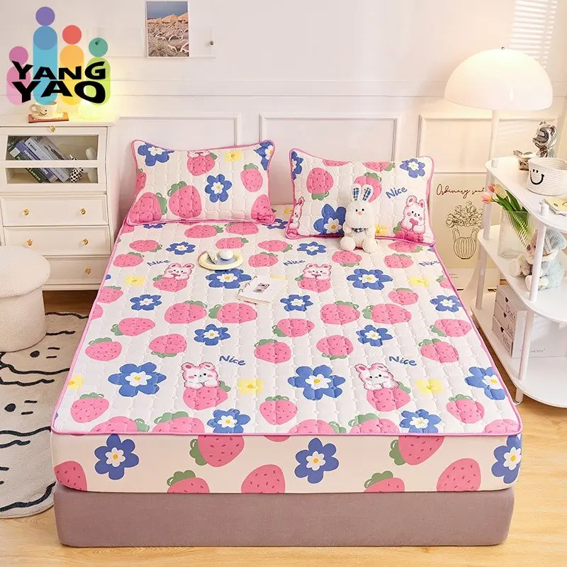 Thicken Quilted Mattress Cover Soft Breathable Elastic Double Fitted Bed Sheet with Deep Pocket Mattress Protector for Bed Queen
Thicken Quilted Mattress Cover Soft Breathable Elastic Double Fitted Bed Sheet with Deep Pocket Mattress Protector for Bed Queen