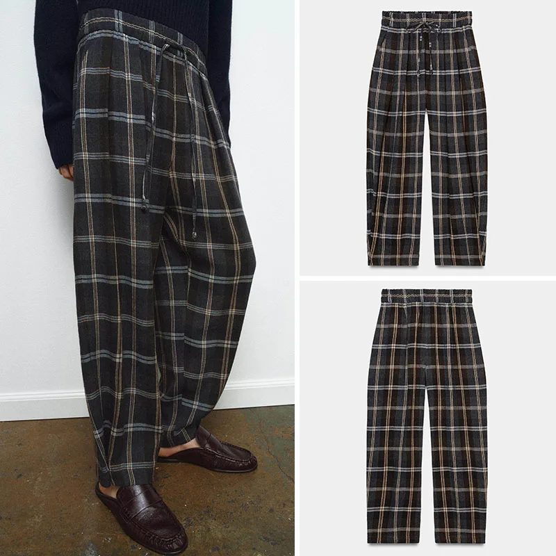 Spring New Arrival Women's Plaid Belted Casual Versatile Retro Mid-Waist Pants Straight Leg Long Trousers Faionable Chinese...
Spring New Arrival Women's Plaid Belted Casual Versatile Retro Mid-Waist Pants Straight Leg Long Trousers Faionable Chinese...