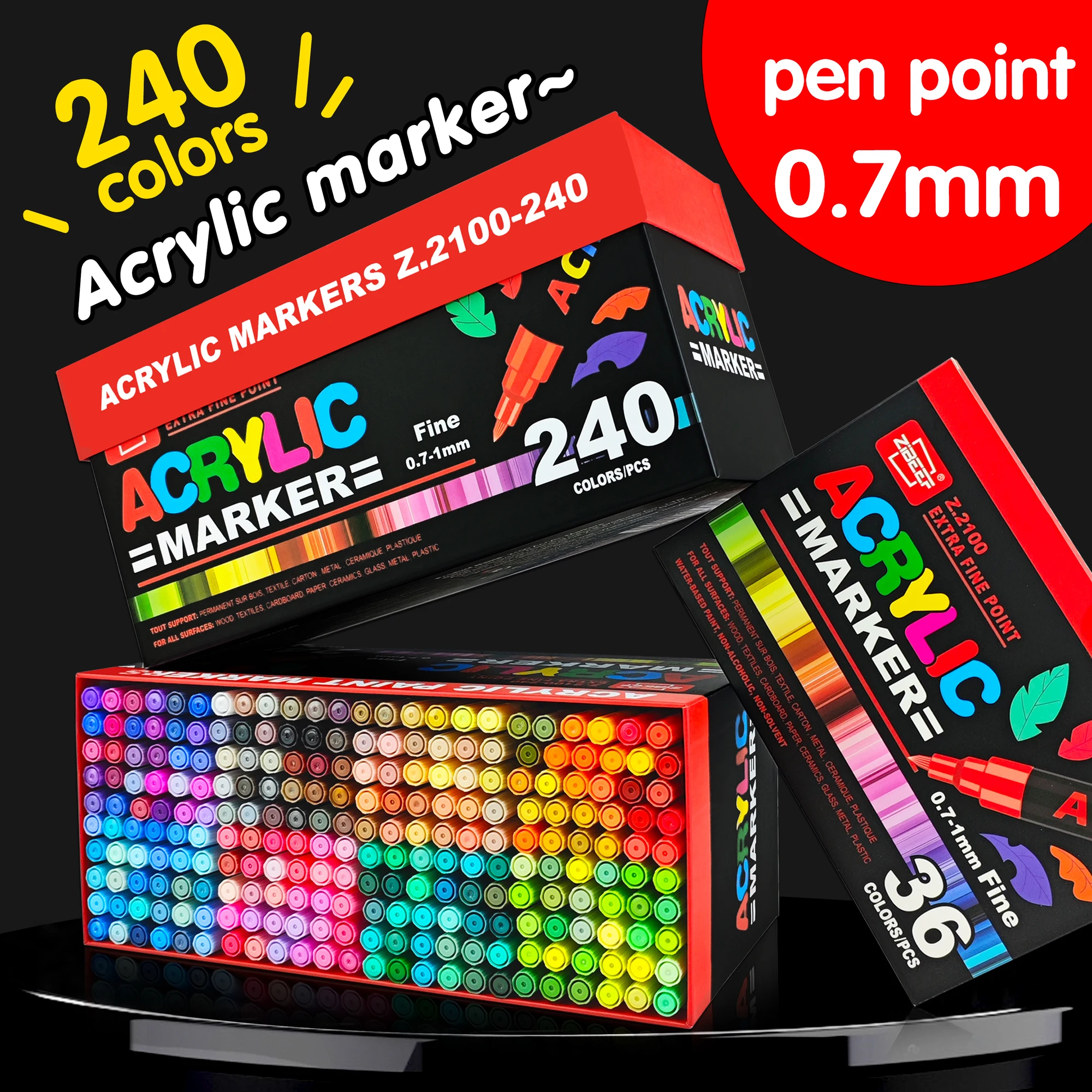 Acrylic Paint Markers Set,For Rock, Wood, Fabric, Glass, Canvas – Paint Marker and paint pens, acrylic Markers for Coloring Book
Acrylic Paint Markers Set,For Rock, Wood, Fabric, Glass, Canvas – Paint Marker and paint pens, acrylic Markers for Coloring Book