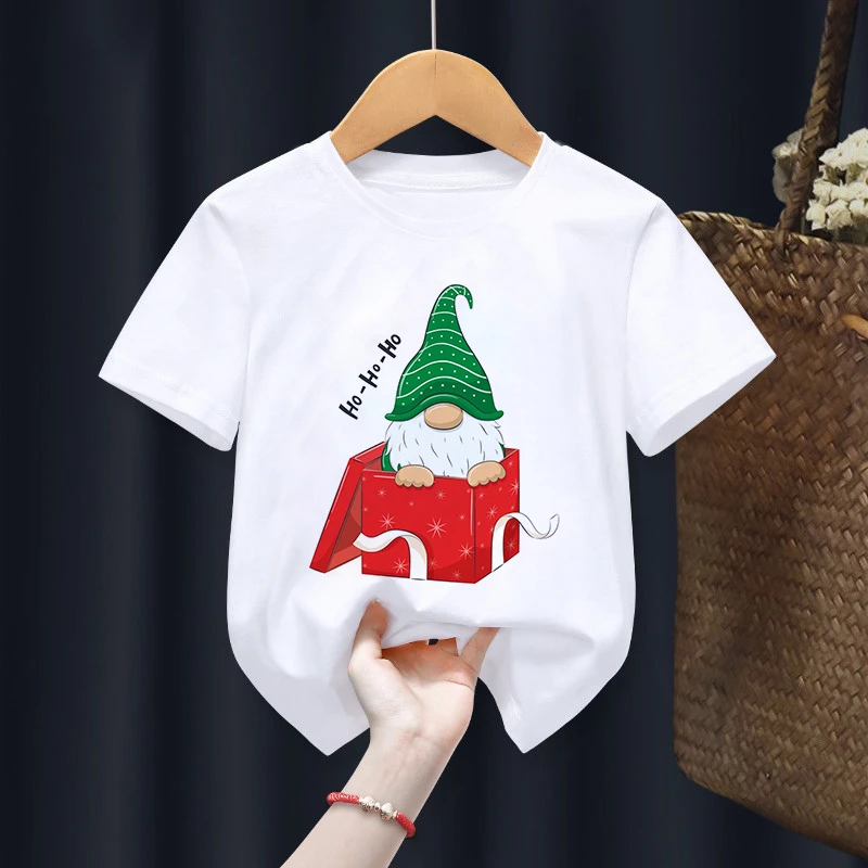 New Merry Christmas Cartoon Print White T-shirts Children Kawaii Baby Cute Tops Tee Baby Gilr Boy Present Clothes Funny Santa
New Merry Christmas Cartoon Print White T-shirts Children Kawaii Baby Cute Tops Tee Baby Gilr Boy Present Clothes Funny Santa