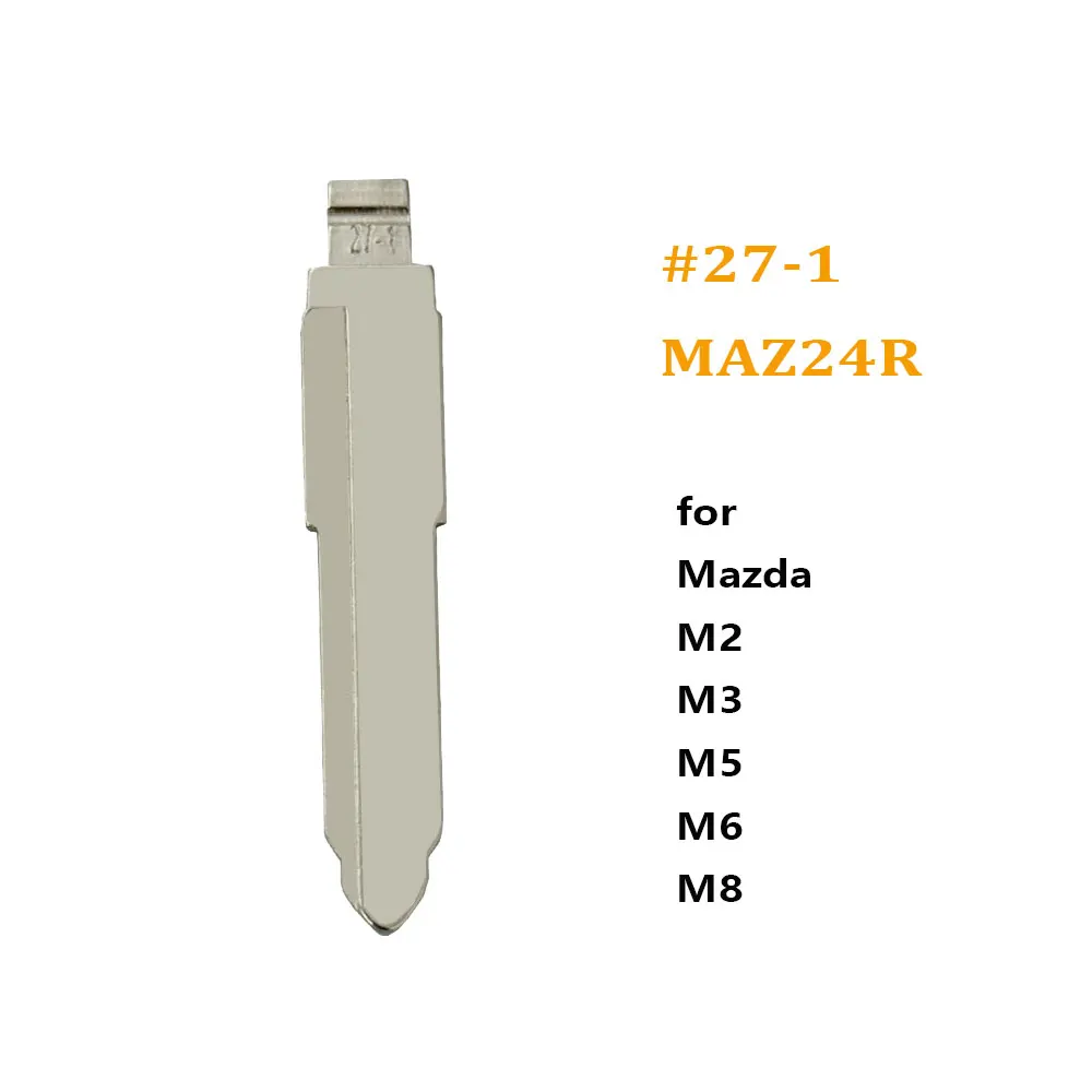 10pcs 27-1# MAZ20R MAZ24R Metal Uncut Flip Remote Key Blade Blank for Mazda Key Blade for Keydiy KD Xhorse VVDI JMD
10pcs 27-1# MAZ20R MAZ24R Metal Uncut Flip Remote Key Blade Blank for Mazda Key Blade for Keydiy KD Xhorse VVDI JMD