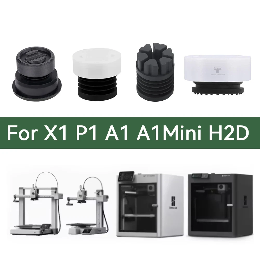 Feet For Bambu Lab P1S Bambulab X1 Carbon Anti Vibration Feet Anti-slip Dust-proof Rubber Foot Pad Fit H2D A1 A1Mini 3D Printer
Feet For Bambu Lab P1S Bambulab X1 Carbon Anti Vibration Feet Anti-slip Dust-proof Rubber Foot Pad Fit H2D A1 A1Mini 3D Printer
