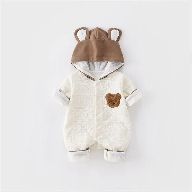 Unisex Baby Long-Sleeve Romper Clothing for Spring Autumn Boys Girls Cute Hooded Romper for Infant Outdoor Wear
Unisex Baby Long-Sleeve Romper Clothing for Spring Autumn Boys Girls Cute Hooded Romper for Infant Outdoor Wear